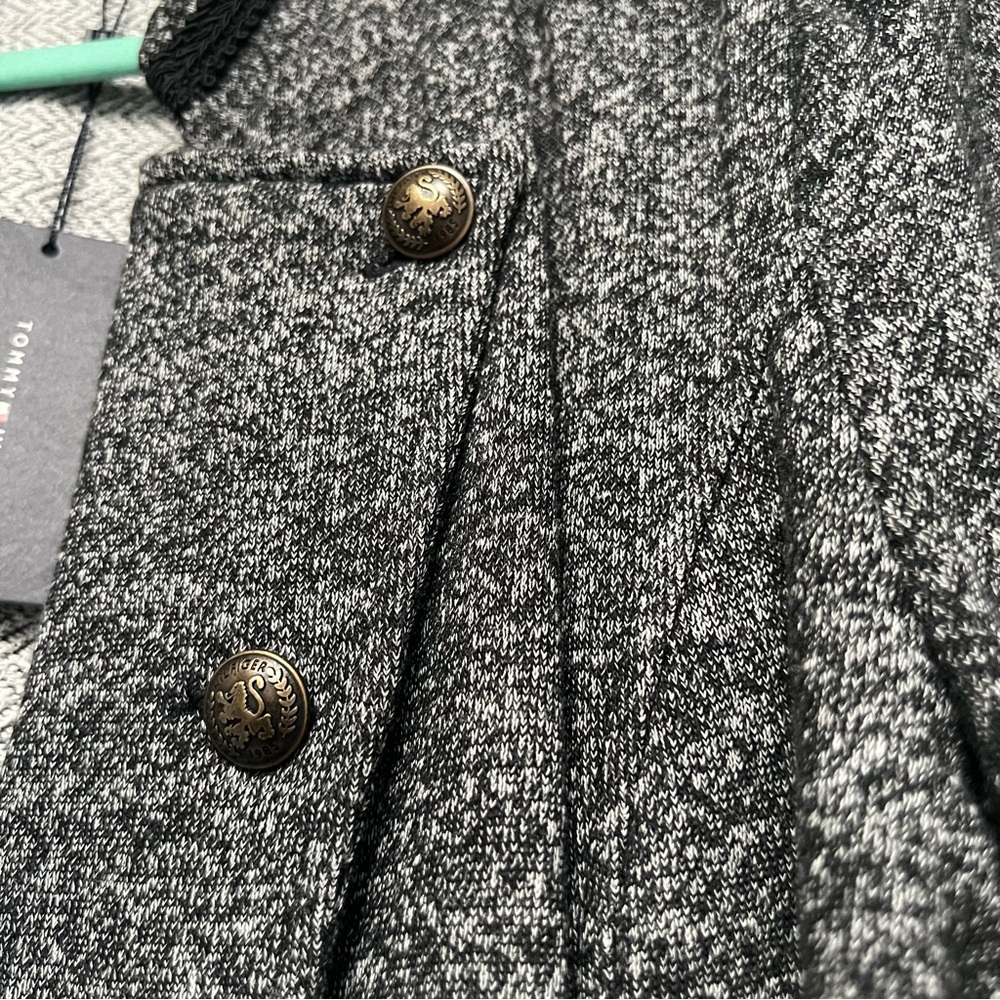 NWT Tommy Hilfiger Women's Military Band Jacket Knit Blazer size XL - Picture 7 of 9